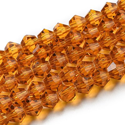Transparent Glass Beads Strands EGLA-A039-T6mm-D28-1