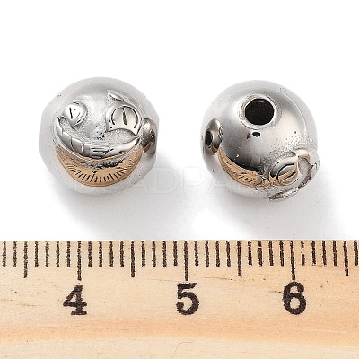 Non-Tarnish 304 Stainless Steel Beads Hand Polished STAS-M057-22P-1