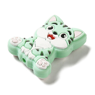 Cat Silicone Focal Beads SIL-B069-01F-1