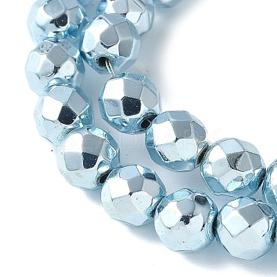 Electroplated Synthetic Non-magnetic Hematite Beads Strands G-B132-B01-01H-1