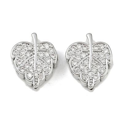 Brass Micro Pave Cubic Zirconia Multi-Strand Links KK-F906-21P-1