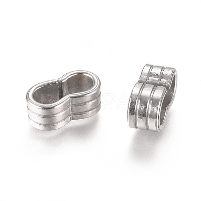 Non-Tarnish 201 Stainless Steel Slide Charms/Slider Beads STAS-L238-057A-P-1