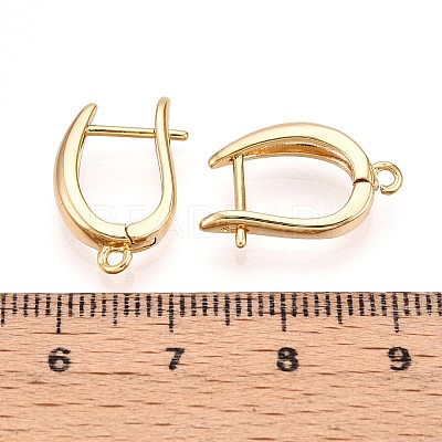 Brass Hoop Earring Finding KK-N261-39G-1