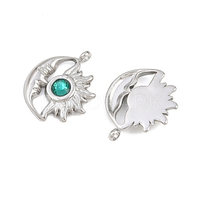 304 Stainless Steel Rhinestone Pendants STAS-Z166-24P-05-1