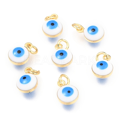 Brass Enamel Beads LS-X-KK-B024-02G-I-1