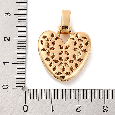 Brass Micro Pave Cubic Zirconia Pendants KK-C076-29V-G01-1