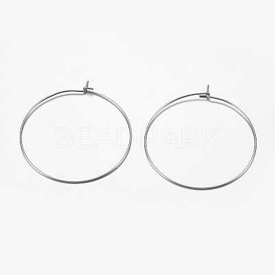 316 Surgical Stainless Steel Hoop Earrings Findings X-STAS-F149-32P-D-1