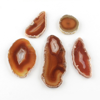Dyed Mixed Shape Natural Agate Gemstone Big Pendants G-R300-03-1