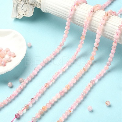 5 Strands Natural Rose Quartz Beads Strands G-YW0002-02-1