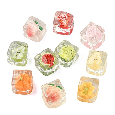 20Pcs 10 Styles Transparent Resin Cabochons RESI-CJ0005-43-1