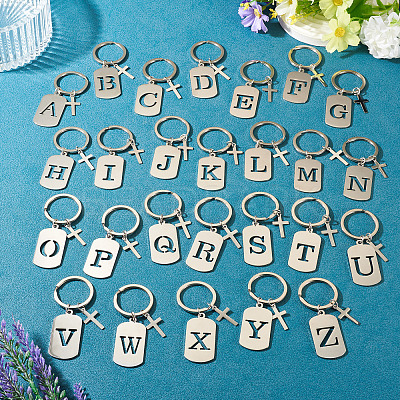 1Pc Stainless Steel Keychains KEYC-TADJ0001-08X-1