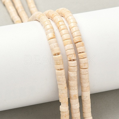 Natural Fossil Beads Strands G-H230-11-1