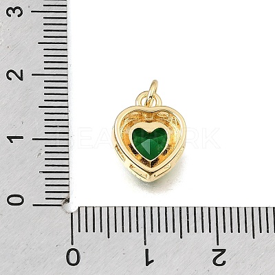 Brass Glass Pendants KK-E802-16G-B-1