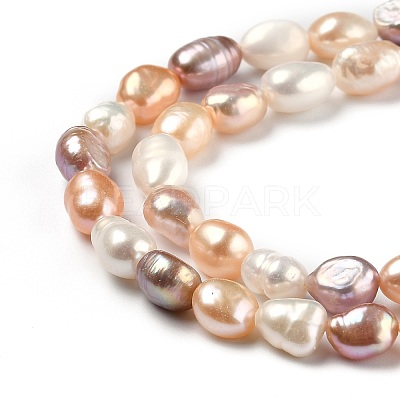 Natural Cultured Freshwater Pearl Beads Strands PEAR-L033-31G-1