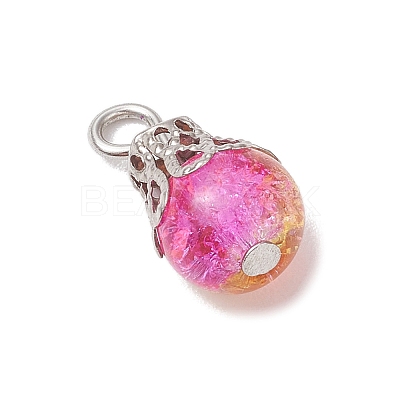 Glass Pendants PALLOY-JF03284-01-1