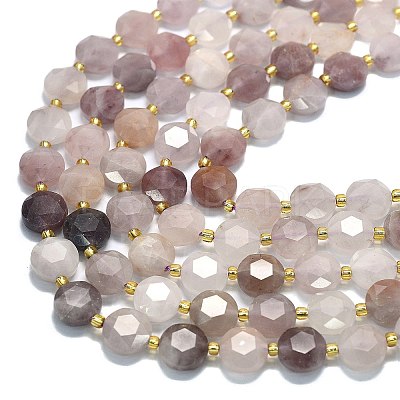 Natural Violet Strawberry Quartz Beads Strands G-C116-A116-01-1