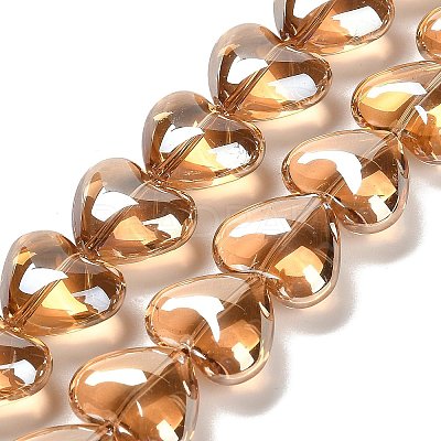 Electroplate Glass Beads Strands EGLA-B008-01A-PL03-1