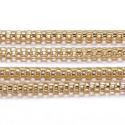Handmade Ion Plating(IP) 304 Stainless Steel  Mesh Chains STAS-P203-E01-1