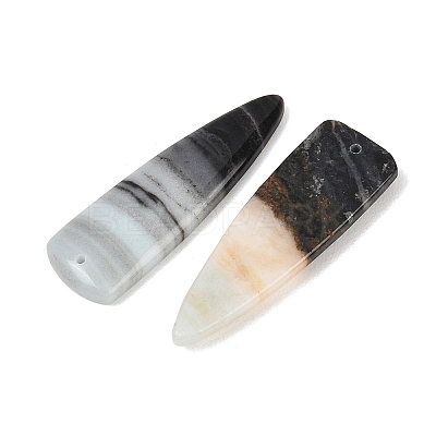 Natural Flower Amazonite Pendants G-K381-23B-1