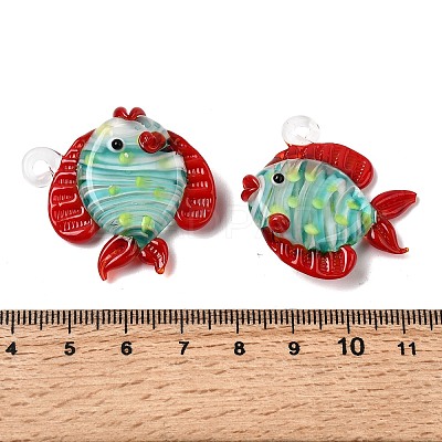 Handmade Lampwork Pendants LAMP-B035-01A-1