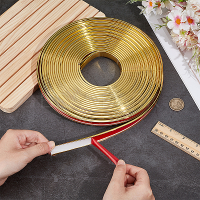 U-Shaped Self-adhesive PVC Edge Guard Strips AJEW-WH0609-210A-02-1