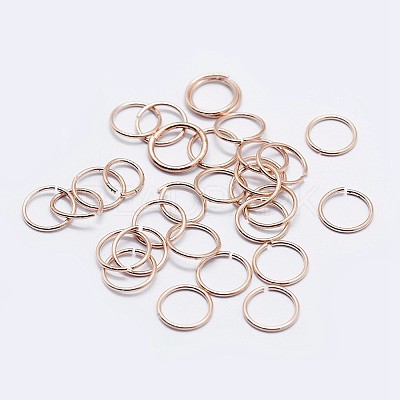 925 Sterling Silver Open Jump Rings STER-F036-02RG-0.9x4mm-1