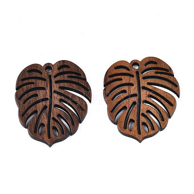 Natural Walnut Wood Pendants X-WOOD-N011-004-1