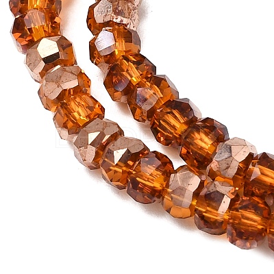 Electroplate Glass Beads Strands GLAA-Q105-03K-1