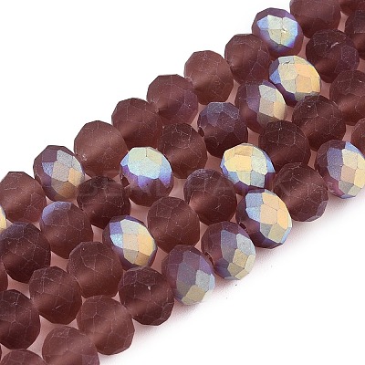 Transparent Glass Beads Strands LS-EGLA-A044-T8mm-MB13-1