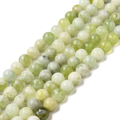Natural New Jade Beads Strands G-K340-A01-02-1