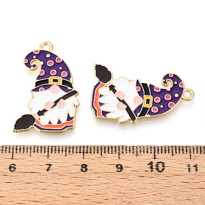 Alloy Enamel Pendants ENAM-T022-01G-1