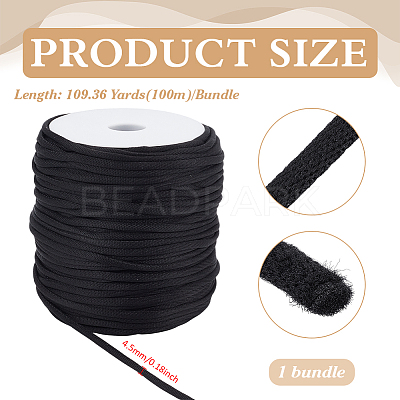 1 Bundle Round Nylon Braided Cord OCOR-BC0008-65A-02-1
