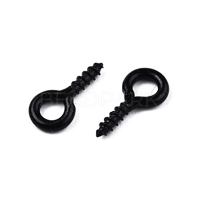 Spray Painted Iron Screw Eye Pin Peg Bails IFIN-N010-002B-01-1