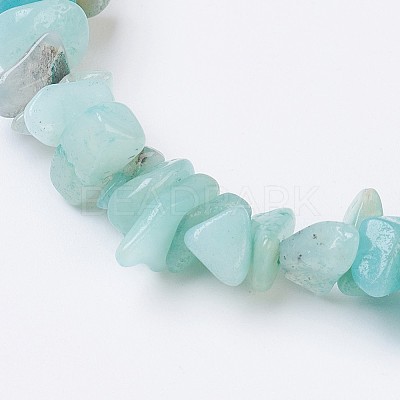 Natural Amazonite Stretch Bracelets BJEW-JB03681-06-1