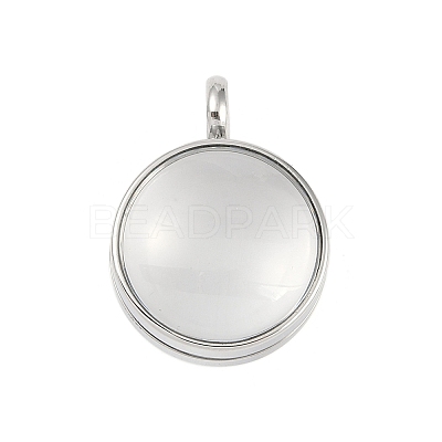 304 Stainless Stee Locket Pendants STAS-S132-15P-04-1