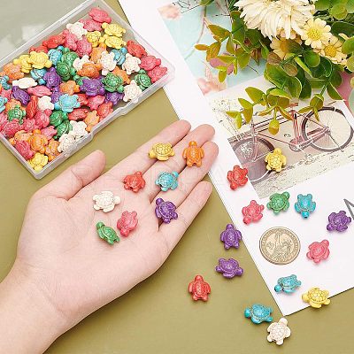 Synthetic Turquoise Beads Strands G-NB0003-71-1