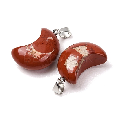 Natural Red Jasper Pendants G-F820-02L-09-1