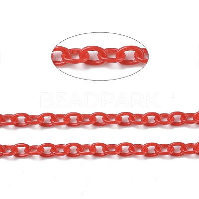 Opaque Acrylic Cable Chains CHAC-P001-01-1