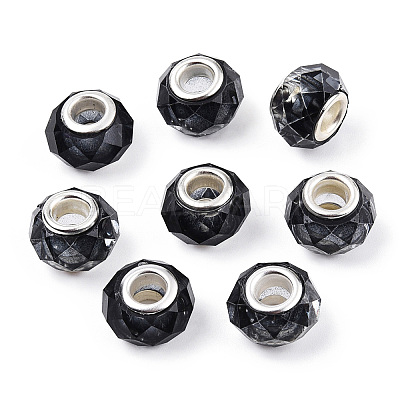 Transparent Resin European Beads RPDL-T003-08A-1