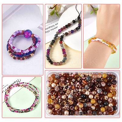 2 Bag Glass Round Beads Set JX547J-1