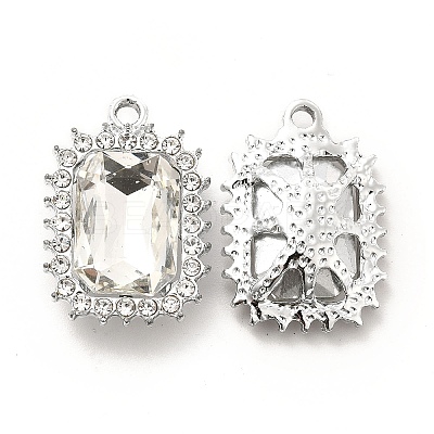 Alloy Glass Pendants ALRI-C007-06P-1