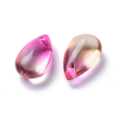 Transparent Glass Charms GLAA-O017-01A-1