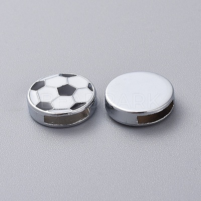 Zinc Alloy Slide Charms ENAM-WH0047-17-1