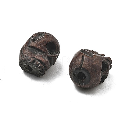 Carved Wood Beads WOOD-Q060-02B-1
