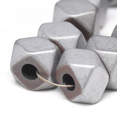 Electroplate Non-magnetic Synthetic Hematite Beads Strands G-T061-05C-1