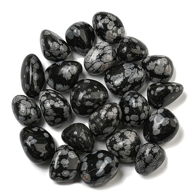 Natural Snowflake Obsidian Beads G-G123-04-1