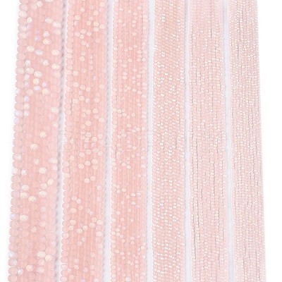 Transparent Glass Beads Strands X-EGLA-A044-T6mm-MB22-1
