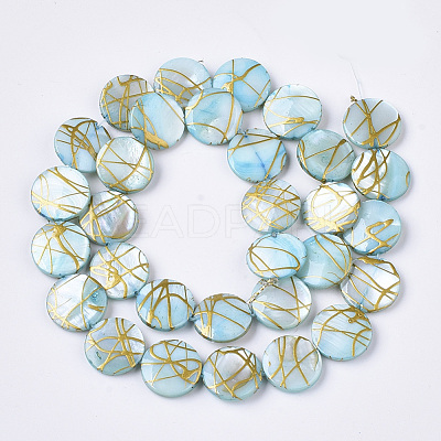 Drawbench Freshwater Shell Beads Strands X-SHEL-T014-012C-1