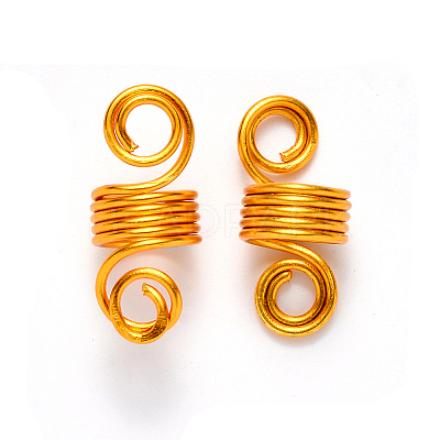 Aluminum Hair Braid Dreadlock Beads ALUM-S017-001A-1
