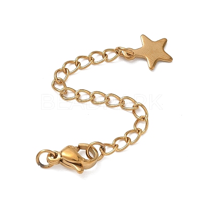 201 Stainless Steel Curb Chain Extender SA-CBA0FDA-01G-04-1